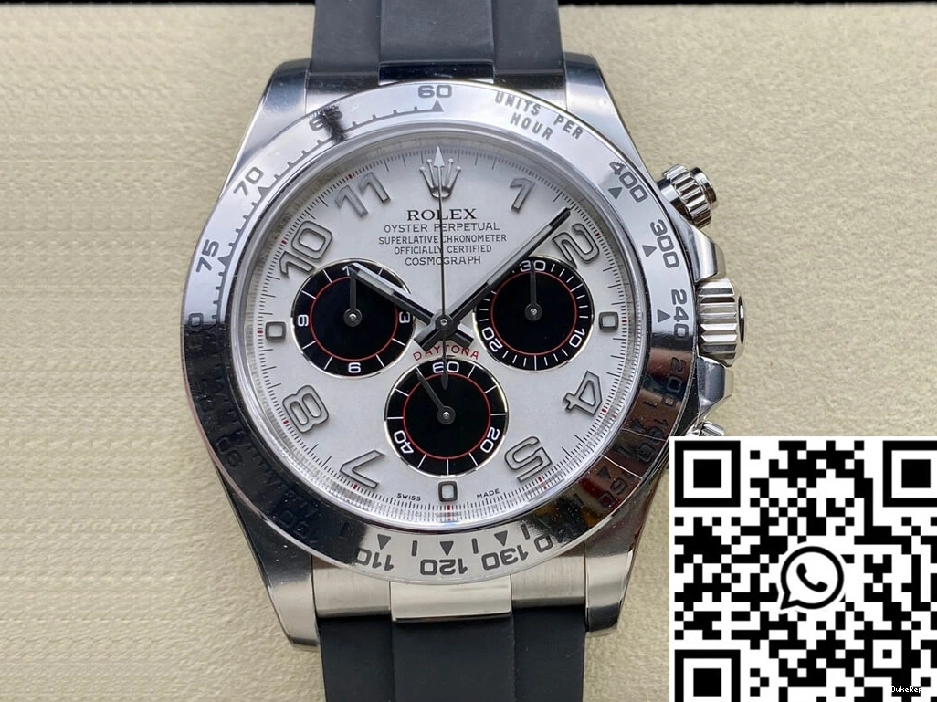 Clean Daytona Silvery White Cosmograph Rolex Dial Factory 116519 0324